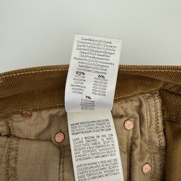Mother Denim Outsider Crop Hopscotch Okra Pants 29 Corduroy Cord - Picture 6 of 7